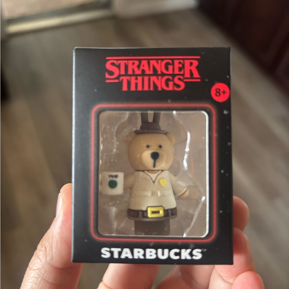 STARBUCKS STRANGER THINGS Hopper Bearista Stoppers Netflix New - RARE!!